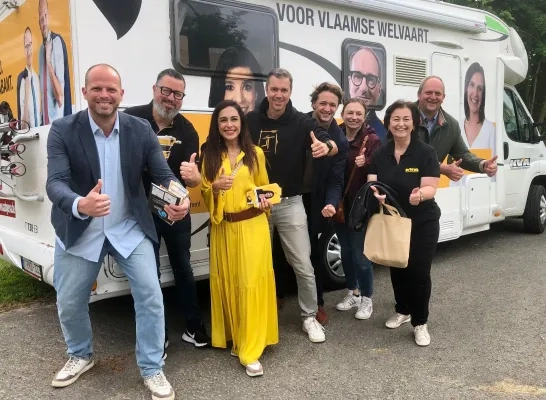 N-VA-kopstukken op campagne in Herne