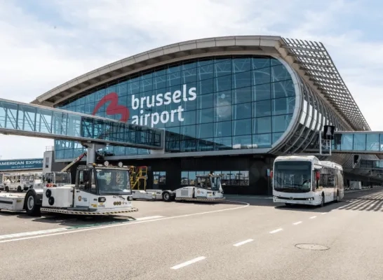 De luchthaven in Zaventem De luchthaven in Zaventem