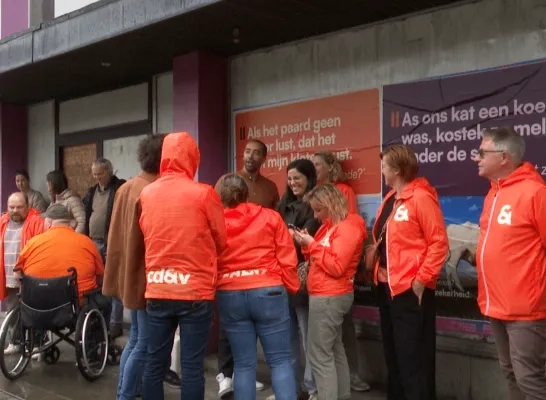 cd&v op campagne in Vilvoorde