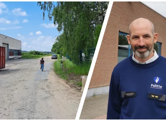 De plek waar wildgeparkeerd werd en korpschef Filip Van Steenbergen