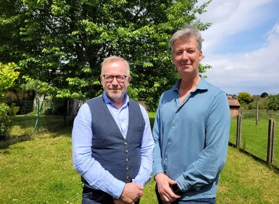 Walter Vansteenkiste en Erwin Ollivier