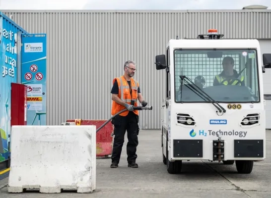 Proefproject met waterstof op Brussels Airport Proefproject met waterstof op Brussels Airport