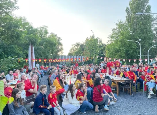 Het Asiat Park in Vilvoorde ziet Spanje Europees kampioen worden Het Asiat Park in Vilvoorde ziet Spanje Europees kampioen worden