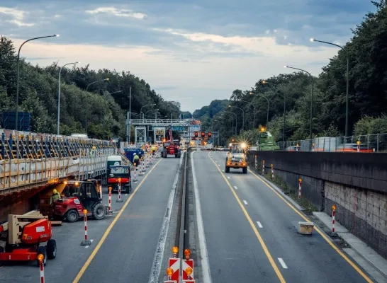 Werken aan de Leonardtunnel