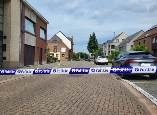 Het ongeval vond plaats in de Petrus Turcksinstraat in Machelen Het ongeval vond plaats in de Petrus Turcksinstraat in Machelen