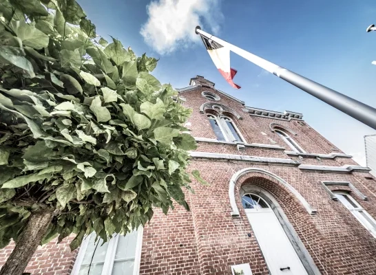 Het gemeentehuis van Merchtem Het gemeentehuis van Merchtem