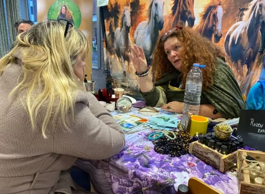 Vikingen palmen Halle in tijdens Yule Fest