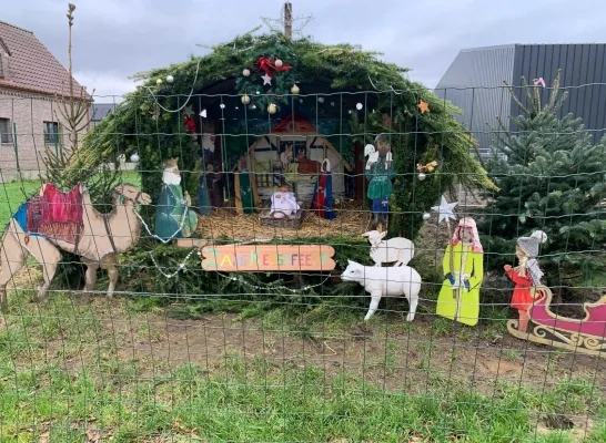 Mariettes kerststal in de Spaanse Lindebaan