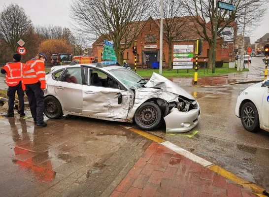 Ongeval met wagen in Machelen