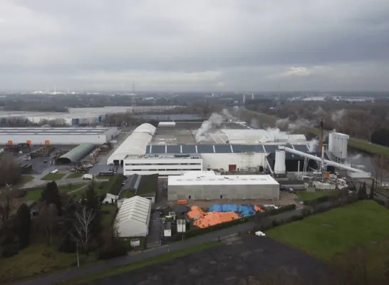 De voormalige Eternit-fabriek