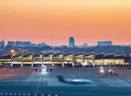 Brussels Airport 's nachts