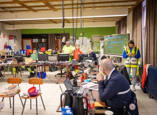 Het veiligheidsdorp op Carnaval Halle Het veiligheidsdorp op Carnaval Halle