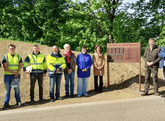 Feestelijke opening van het ecorecreaduct De Priorij in Hoeilaart