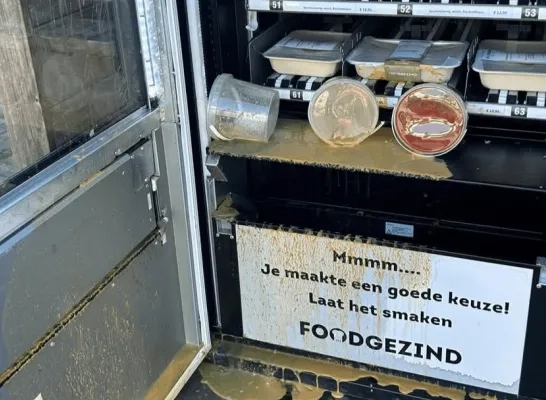 De kapotte automaat van Foodgezind De kapotte automaat van Foodgezind