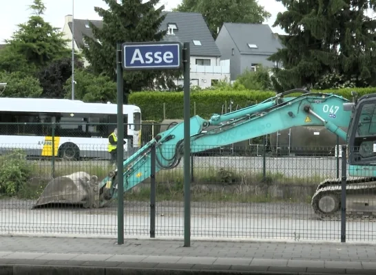 Werken ter hoogte van station in Asse: “Eénrichtingsverkeer op N9” Werken ter hoogte van station in Asse: “Eénrichtingsverkeer op N9”