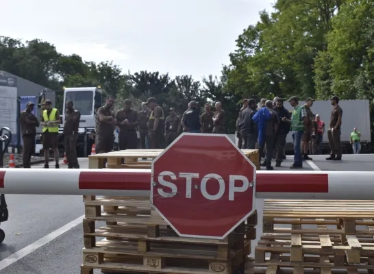 Staking bij UPS in Diegem