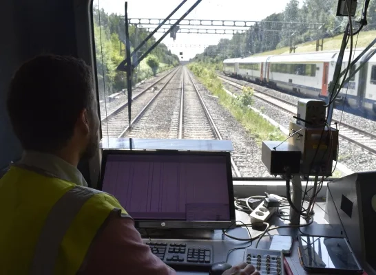 De meettrein van Infrabel