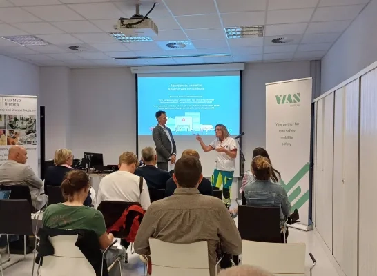 Persmoment Vias in UZ Brussel
