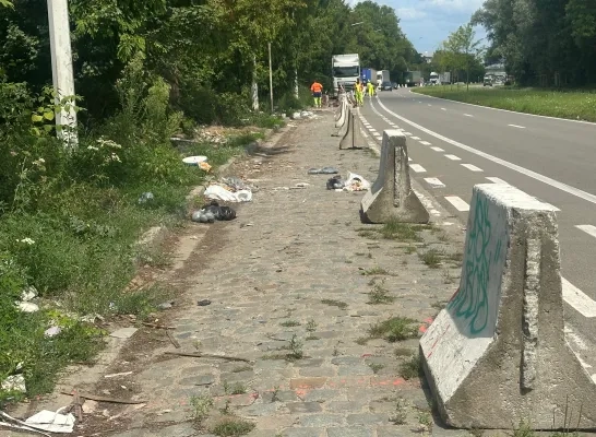 Witte blokken op de Vilvoordselaan moeten sluikstorters ontmoedigen