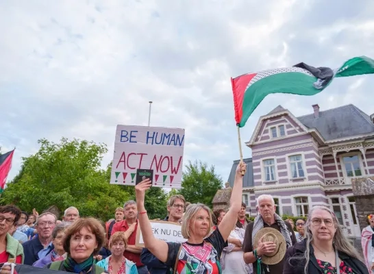 100 dagen na elkaar Gaza-protest in Kampenhout
