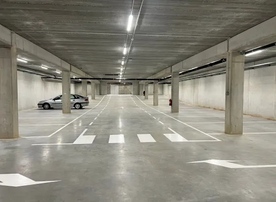 Nieuwe ondergrondse parking KunstAs in Asse open