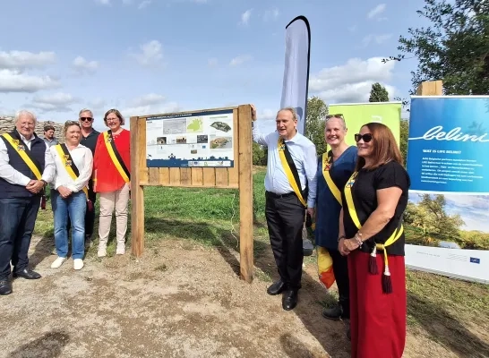 Opening Oyenbrugpark door gemeentebestuur Grimbergen en VLM