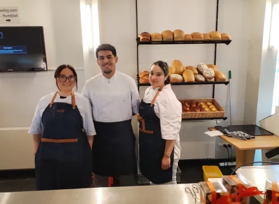 De bakkerijwinkel van GO! Campus Wemmel