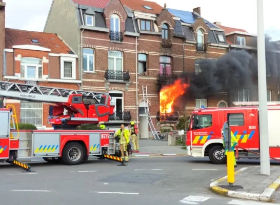 Uitslaande woningbrand in Dilbeek