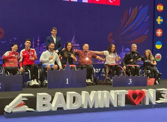 Brent Van Der Kelen en Kiki To pakken zilver op EK para-badminton