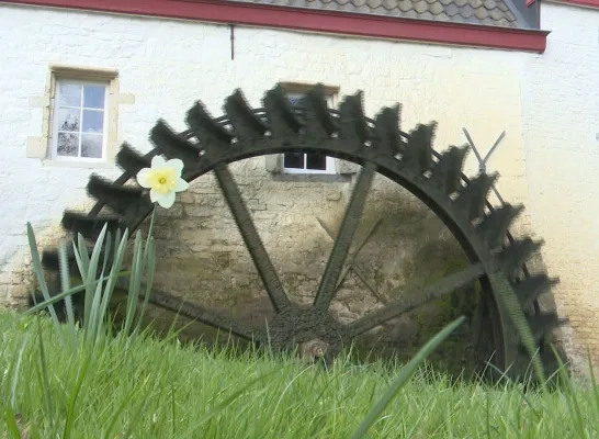 Het waterrad van de Oyenbrugmolen