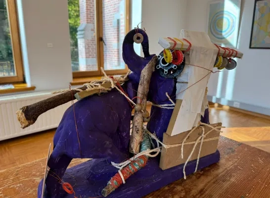 Kunstwerk op de expo van Zonnelied voor Week van de Verbeelding