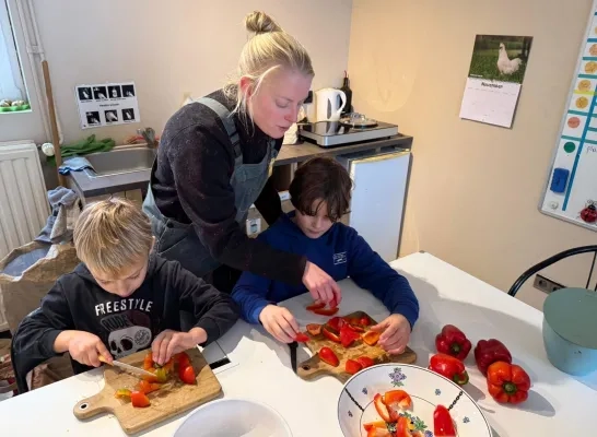 Eten bereiden bij Het Snoezelhof