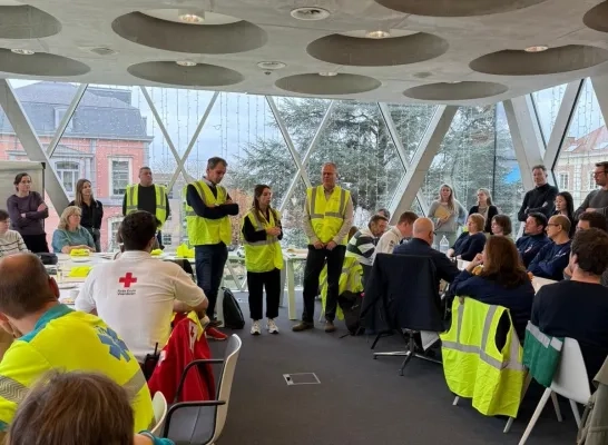 Pieters-Leeuw houden rampoefening in woonzorgcentrum