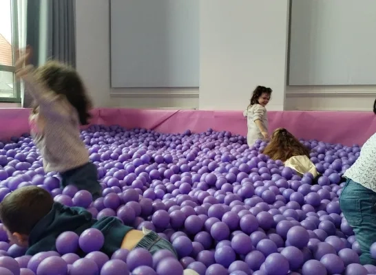 Dolle pret in het ballenbad op Kids Winter Wonderland