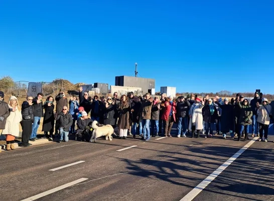 Het protest tegen het logistiek centrum houdt aan