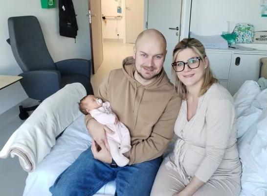 Baby Juliette werd geboren op 31 december 2025 en is het eerste kindje van de trotste ouders Gregory en Mathilde