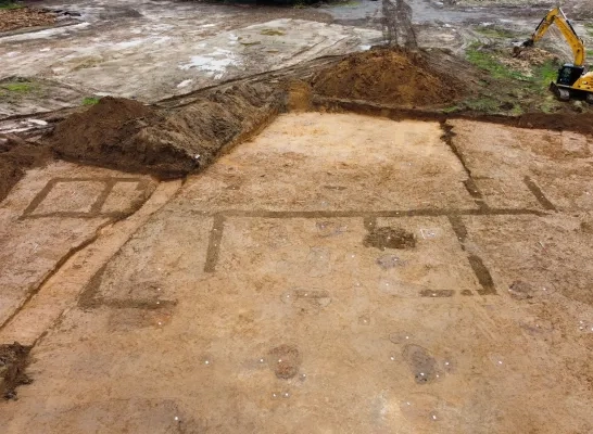 Archeologen leggen de funderingen van een Romeins villadomein bloot in Wemmel