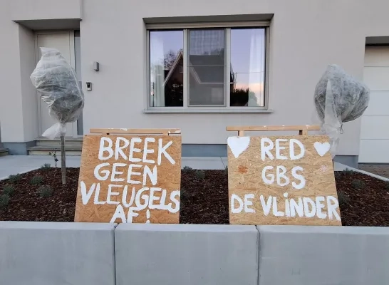 protest verhuis De Vlinder Pajottegem