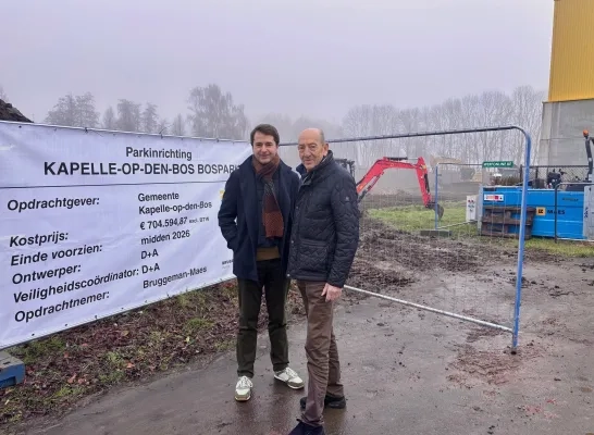 Burgemeester Mathias Diricx en schepen Edward De Wit