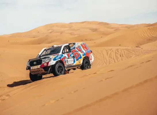 Cédric Feryn en Bjorn Burgelman in de Africa Eco Race