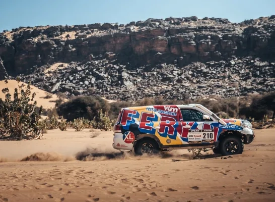 Cédric Feryn en Bjorn Burgelman in Africa Eco Race