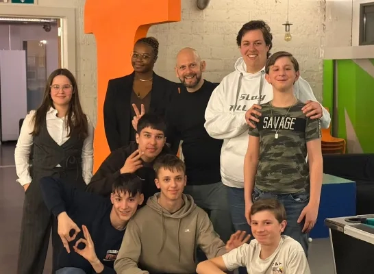Bewoners en opvoeders van Internaat Un!k Wemmel
