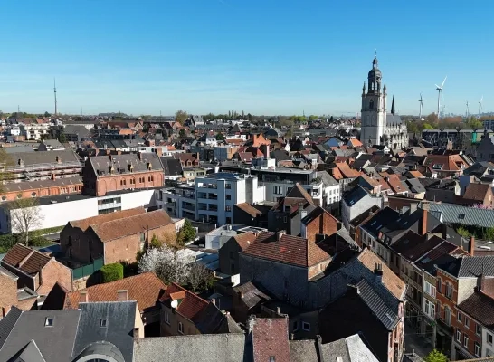 Uitzicht over Halle