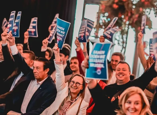 Open VLD-leden op de aftrap van de Vlaams-Brabantse verkiezingscampagne