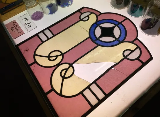 Een glas-in-loodraam van Atelier GIVA Een glas-in-loodraam van Atelier GIVA