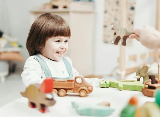 Kind in de kinderopvang