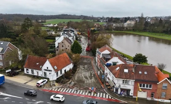 Rioleringswerken in Ronkel