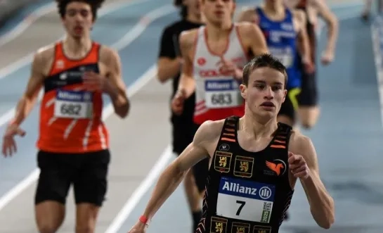 Xander Faes uit Londerzeel Belgisch kampioen op de 400m indoor: “6e Belgische tijd ooit”