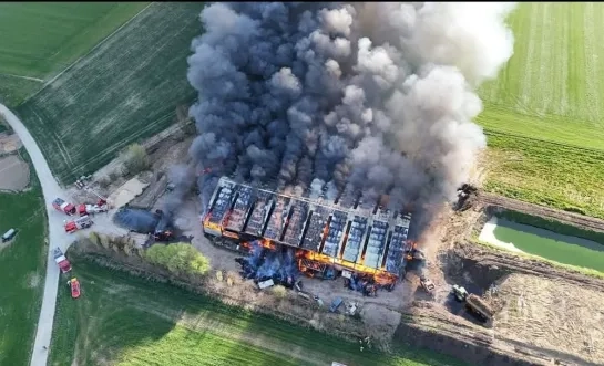 Schuurbrand in Grimbergen: “Rookpluim van ver te zien, geen gevaar voor omwonenden"