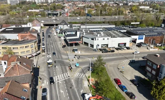 Herinrichting druk kruispunt in Zellik 
